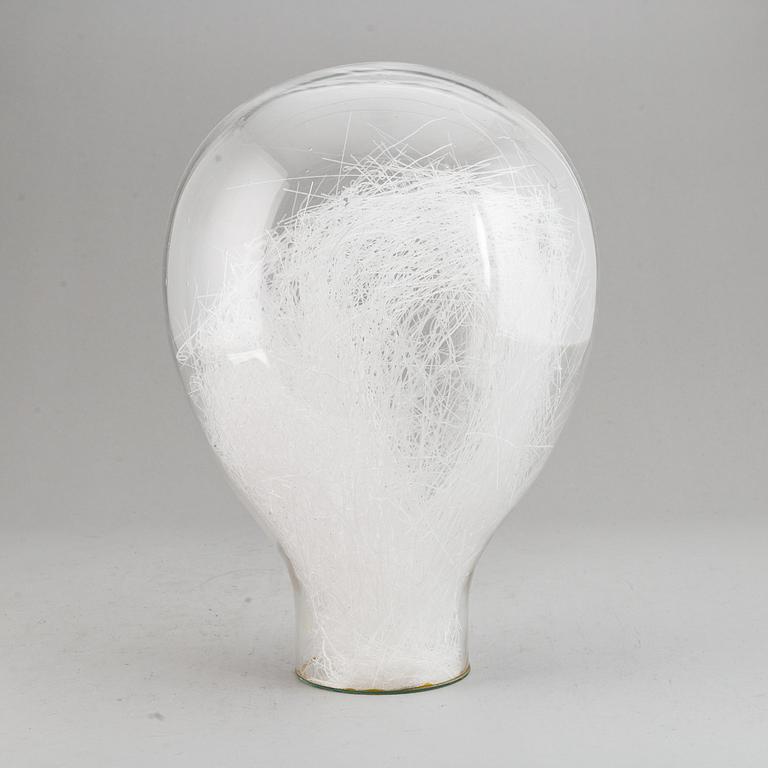 EVA ENGLUND, a glass sculpture, signed and dated 1973.