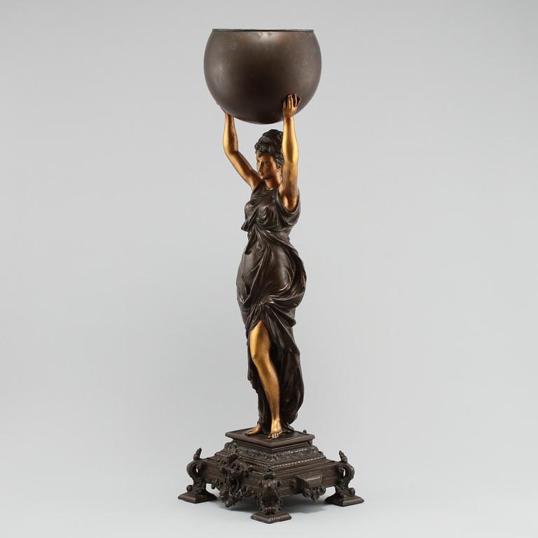 SKULPTUR, patinerad metall, sekelskiftet 1800/1900.
