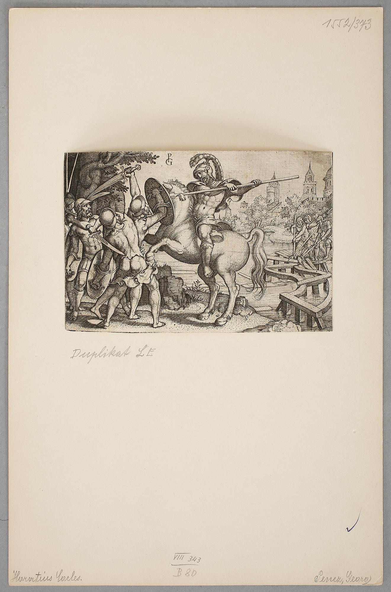 GEORG PENCZ, gravyr, troligen 1500-tal.