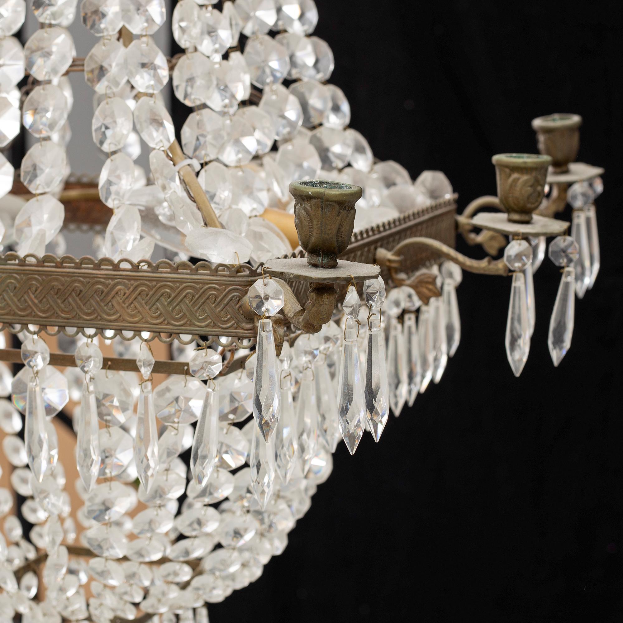 Chandelier, circa 1900.