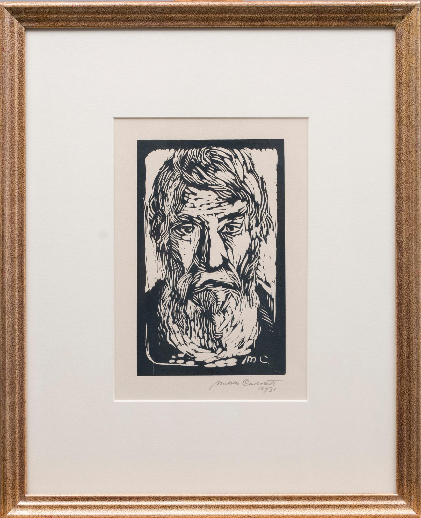 MIKKO CARLSTEDT, träsnitt, signerad och daterad 1930.