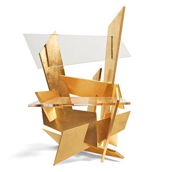 85. Sigurdur Gustafsson, a plexiglass and plywood "A-EKI" chair for Källemo, nr 9 in an edition of 19 examples, Sweden post 2016.