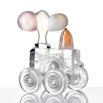 Bertil Vallien, unik skulptur, "Princess Toy", sandgjutet glas, Åfors, 1967, nr 2363.