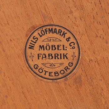 Chairs, 6 pcs, Nils Löfmark, Gothenburg, early 20th century.