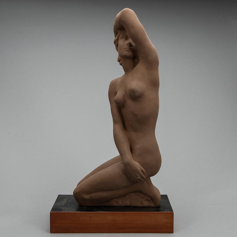 SKULPTUR, terrakotta, efter, Fritz Klimsch, 1900-tal.