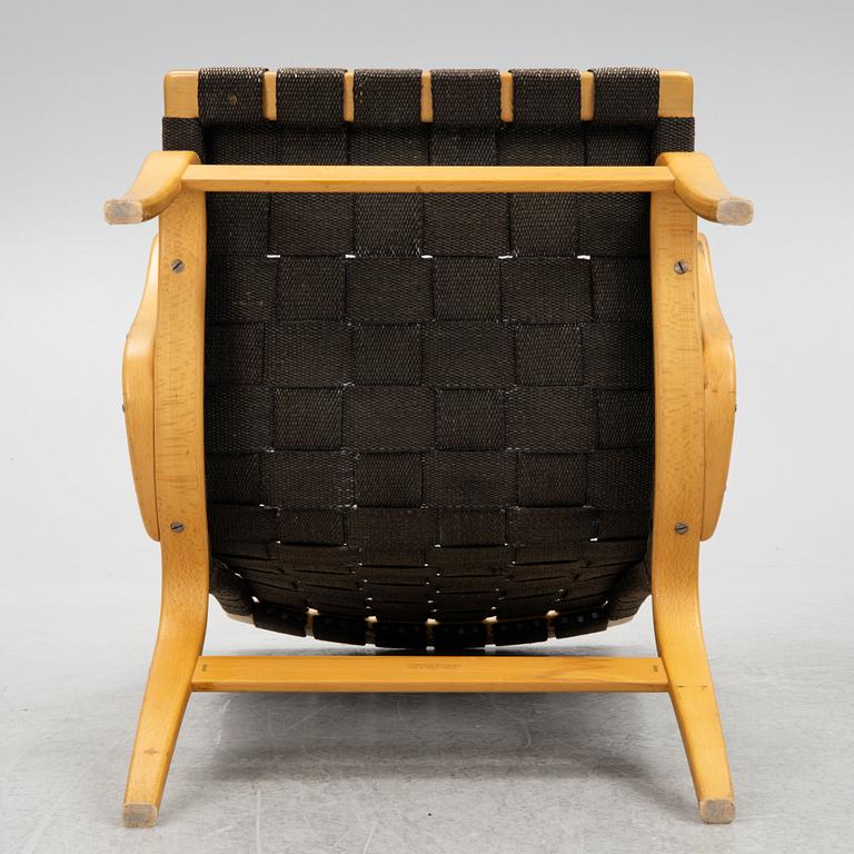 Bruno Mathsson, a pair of 'Eva' armchairs, Firma Karl Mathsson, Värnamo, 1960-61.