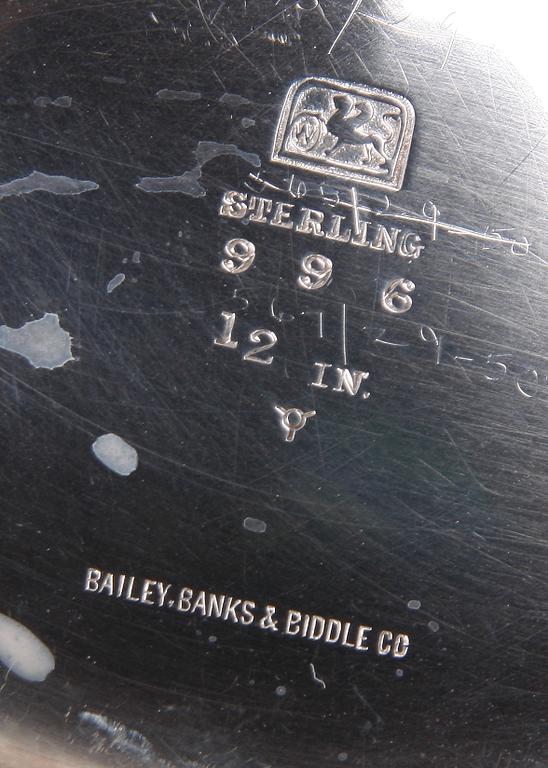 FAT, silver, Bailey, Banks & Biddle Co, USA, tidigt 1900-tal.