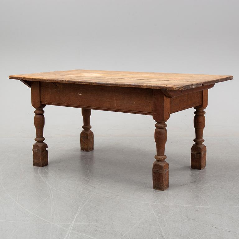 A Swedish baroque-style table, 19th century.