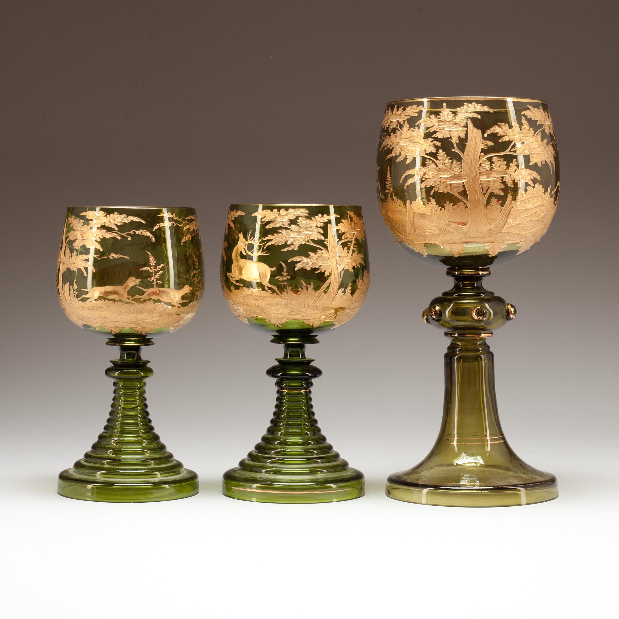PRAKTPOKALER, 2+1. Glas, sekelskiftet 1900. Böhmen.
