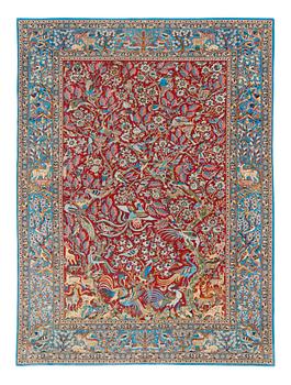 OLD ESFAHAN FIGURAL. 218 x 164 cm.