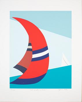Franco Costa, "Red spinnaker in Florida", "Newport's sunset", "Out on the sea", "Dreaming the Sea" (4).
