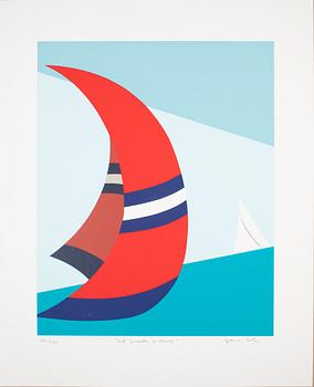 Franco Costa, "Red spinnaker in Florida", "Newport's sunset", "Out on the sea", "Dreaming the Sea" (4).