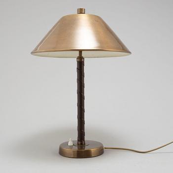 A 1940's brass table lamp.