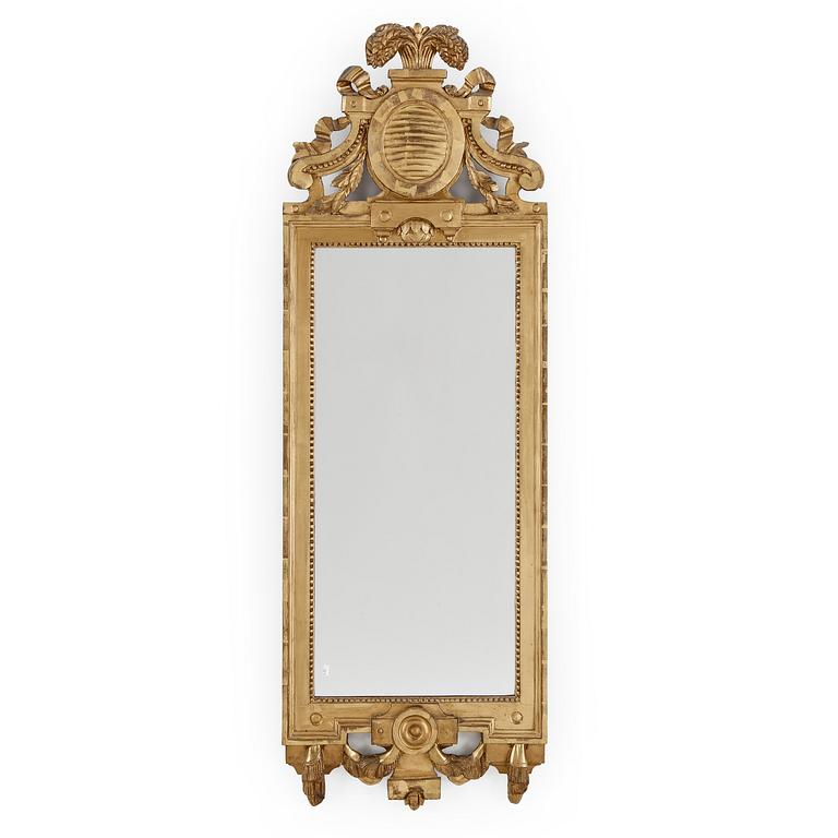 SPEGEL, Gustaviansk, med Stockholms hallstämpel 1780-tal.