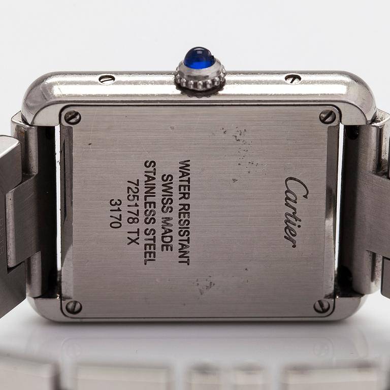 Cartier, Tank Solo, armbandsur, 24 x 24 (31) mm.