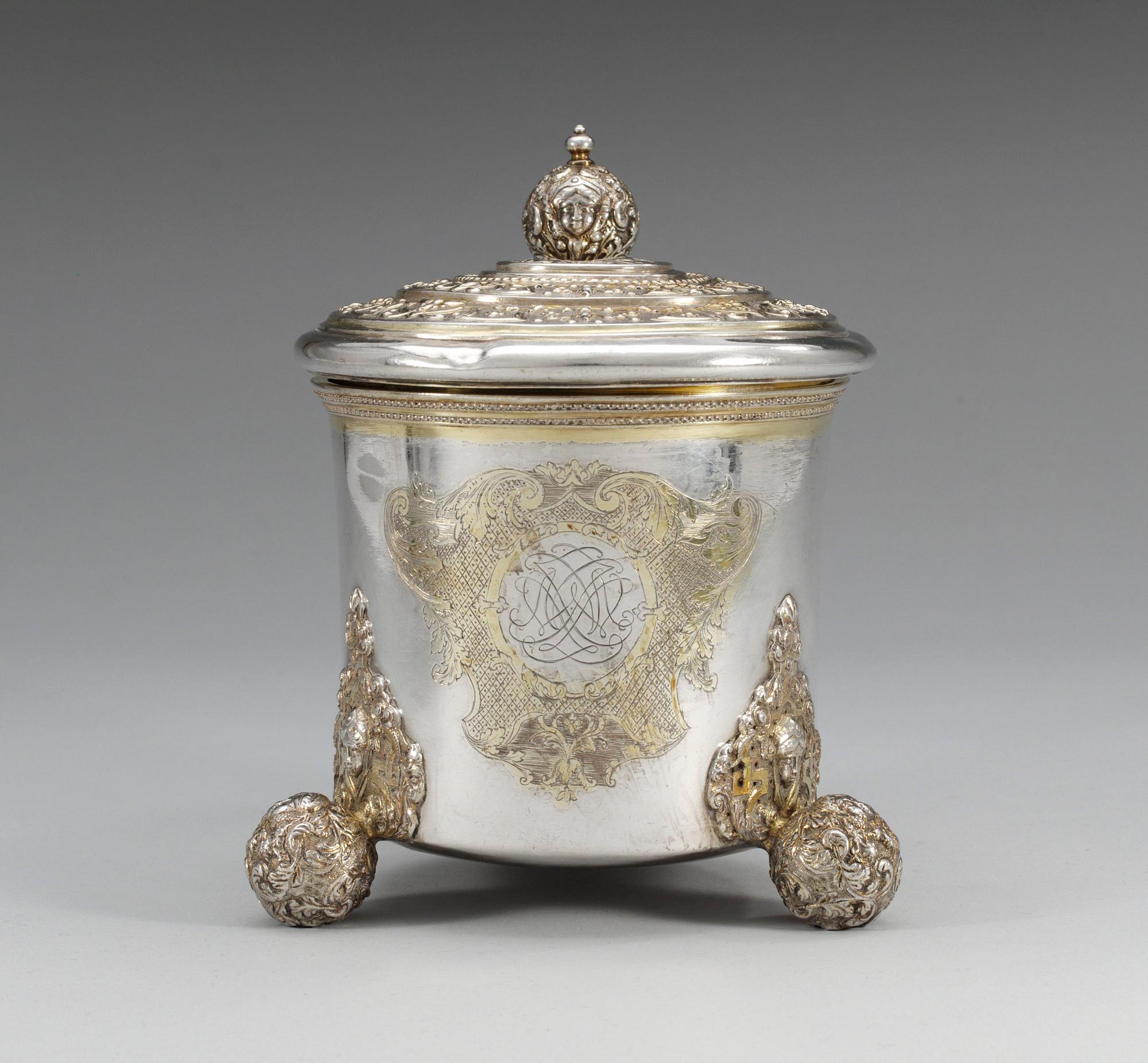 DRYCKESKANNA, av Anders Hafrin, Göteborg 1727. Senbarock.