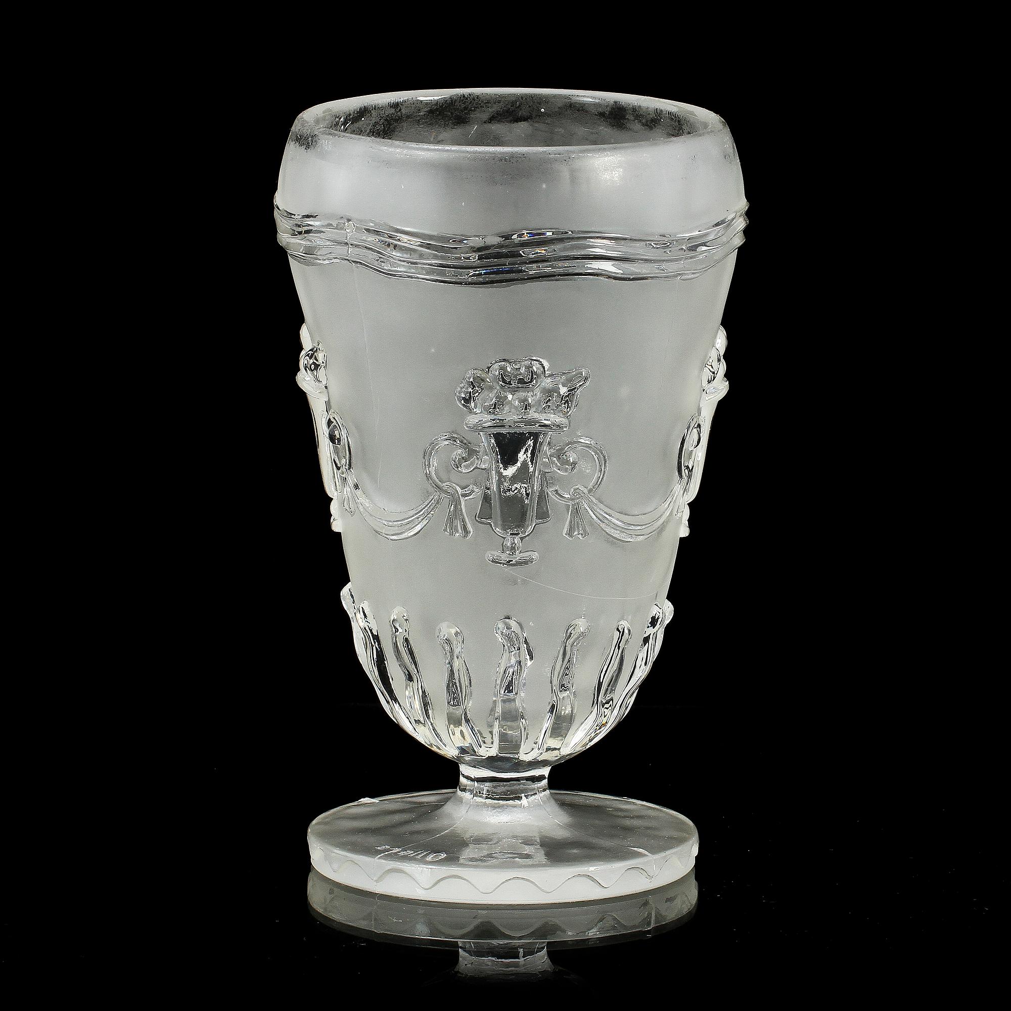 VAS, pressglas, Edwin Ollers, Elme Glasbruk, omkring 1930.