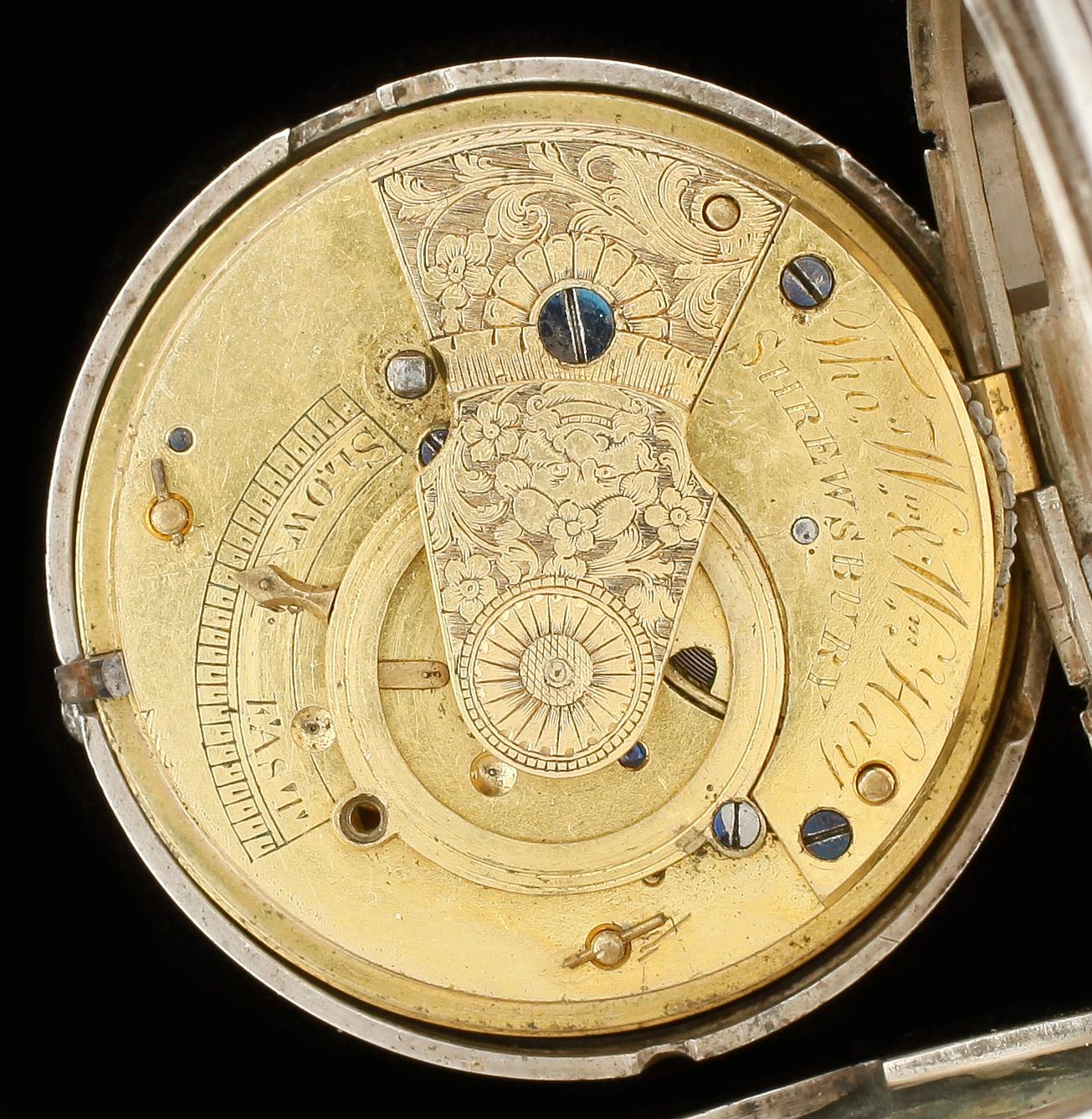 FICKUR, silver, BN, London, 1781. Vikt ca 126g.