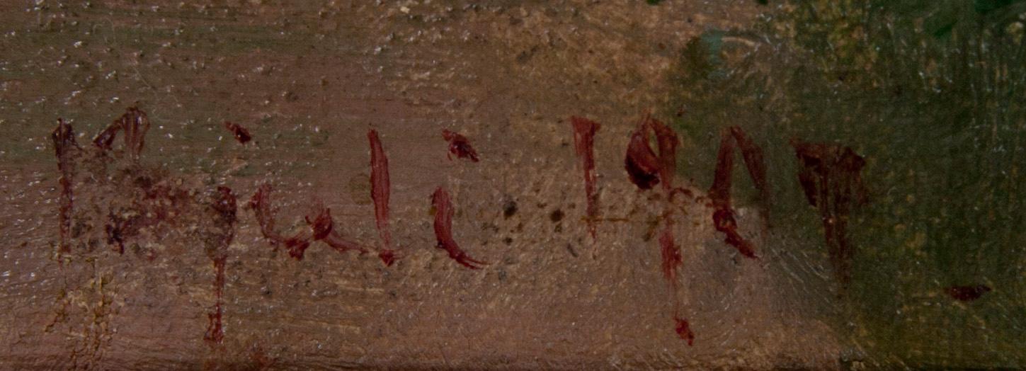 OKÄND KONSTNÄR, olja på skiva, signerad och daterad 1907.