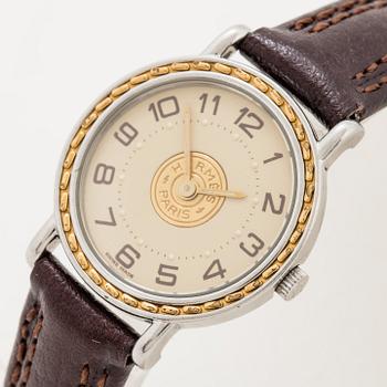 Hermès, Sellier, wristwatch, 24 mm.