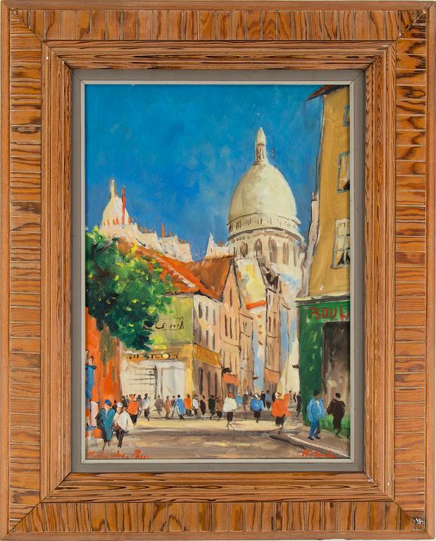 HANS BENDIX, oil on canvas, signed.