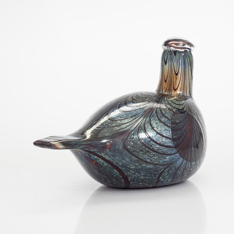 Oiva Toikka, A glass bird, signed O. Toikka Nuutajärvi.