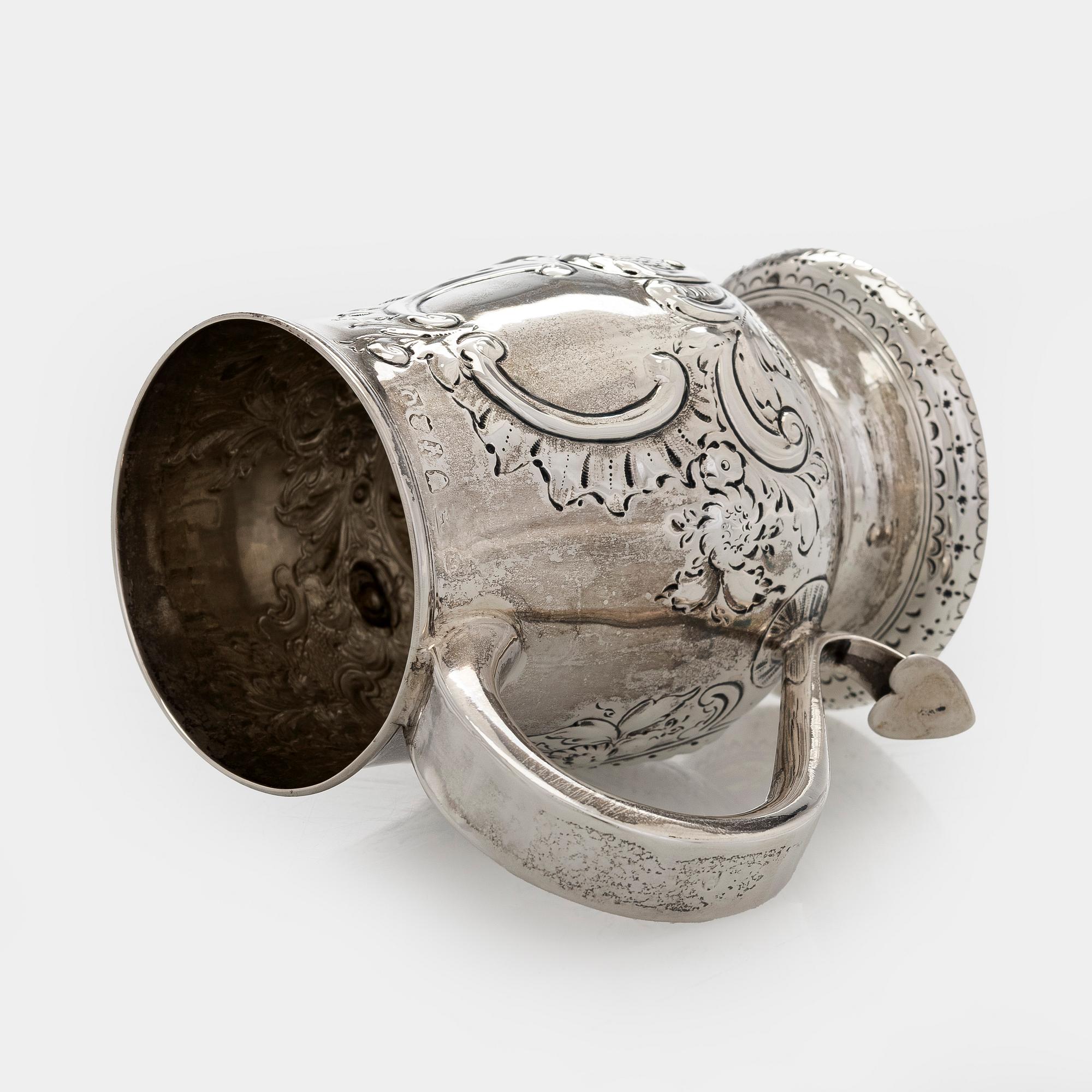 Dorothy Langlands, mugg, sterlingsilver, Newcastle, England 1806/1807.