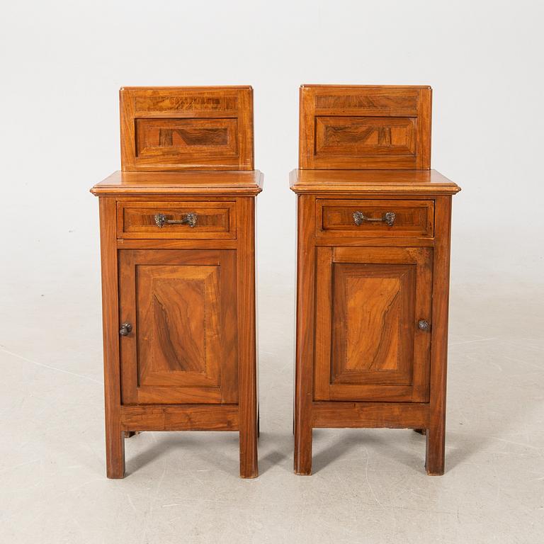 Sängbord, ett par, Art Deco, 1900-talets första hälft.