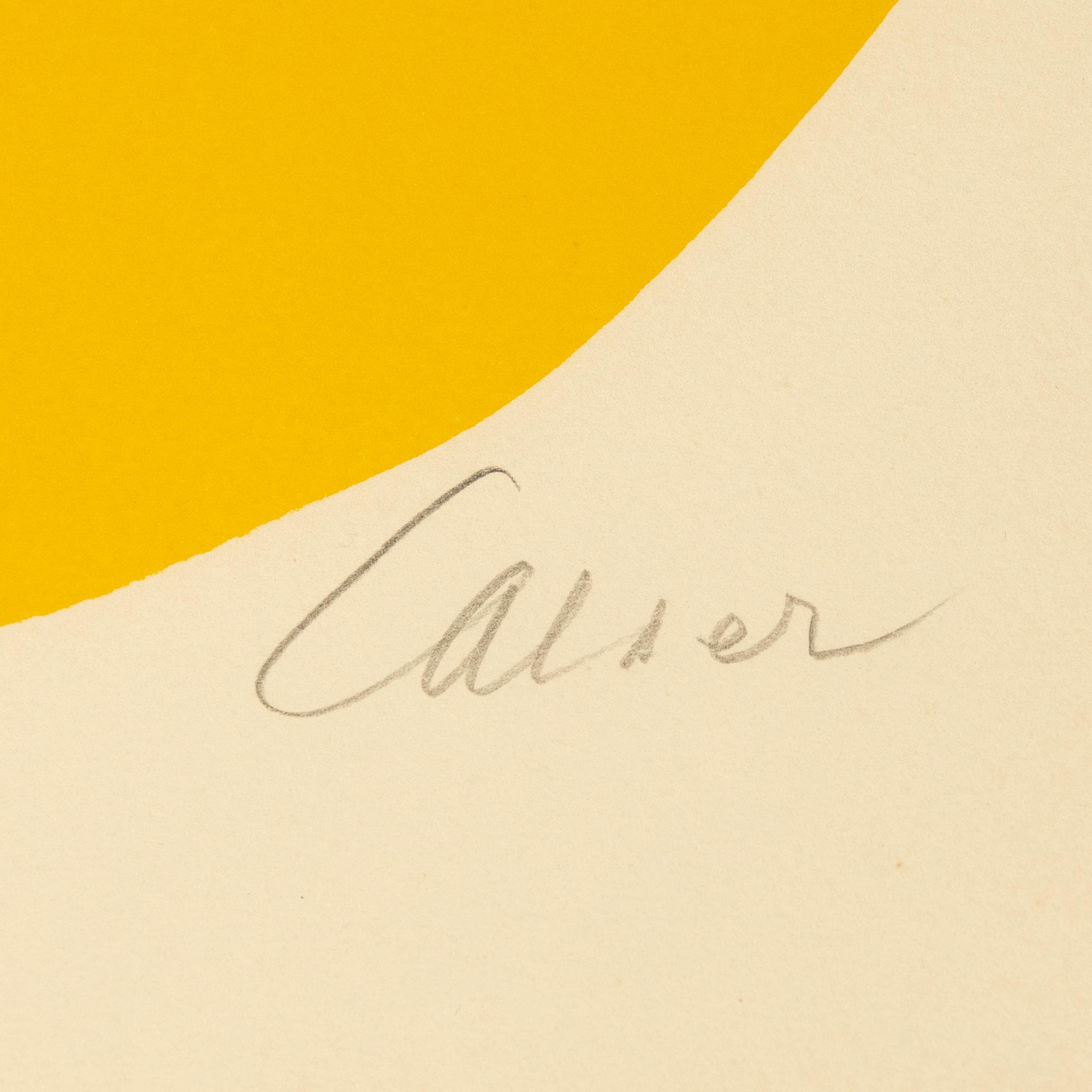 Alexander Calder, a color lithograph from "La Mémoire Élémentaire", signed and numbered 21/100.