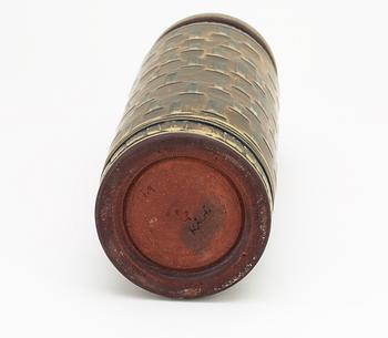 A Wilhelm Kåge 'Farsta' stoneware jar, Gustavsberg studio 1959.