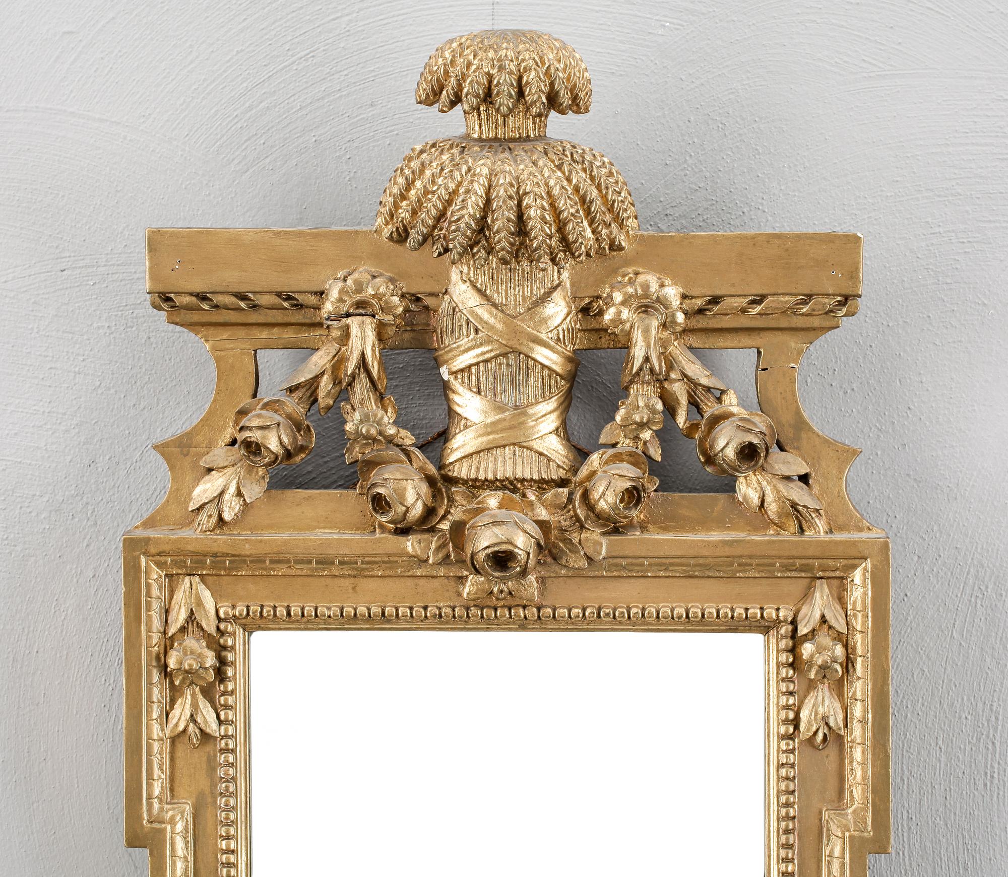 SPEGEL, gustaviansk, 1700-talets slut.