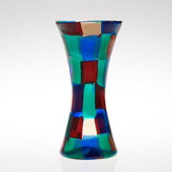 A Fulvio Bianconi 'Pezzato' glass vase, Venini, Italy 1950's.