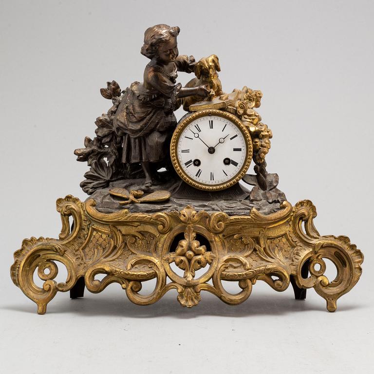 A rococo style mantle clock.