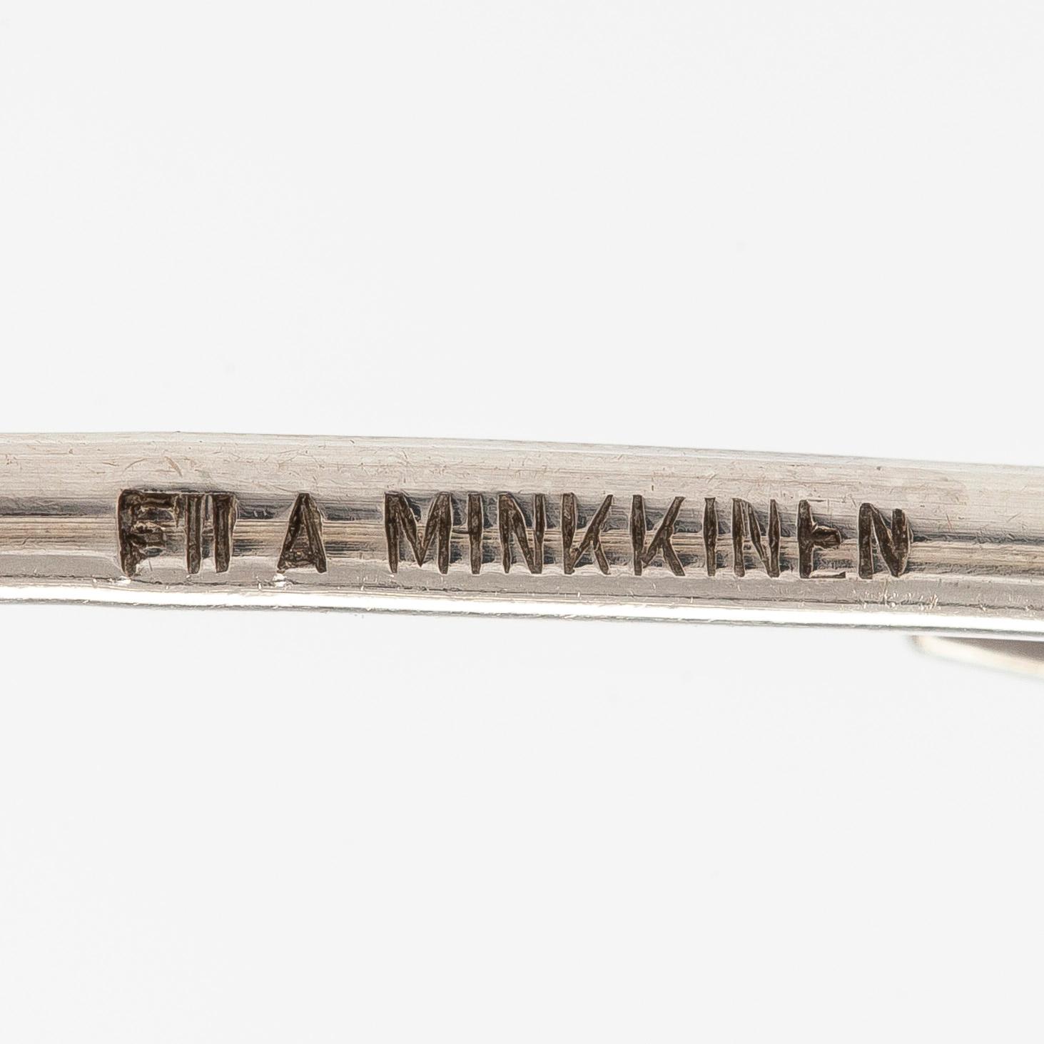 Eila Minkkinen, kaulakoru, karhu, sterlinghopea, 2017.