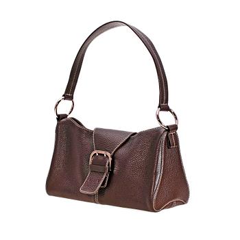 1466. A chocolate brown leather handbag by Tod's.