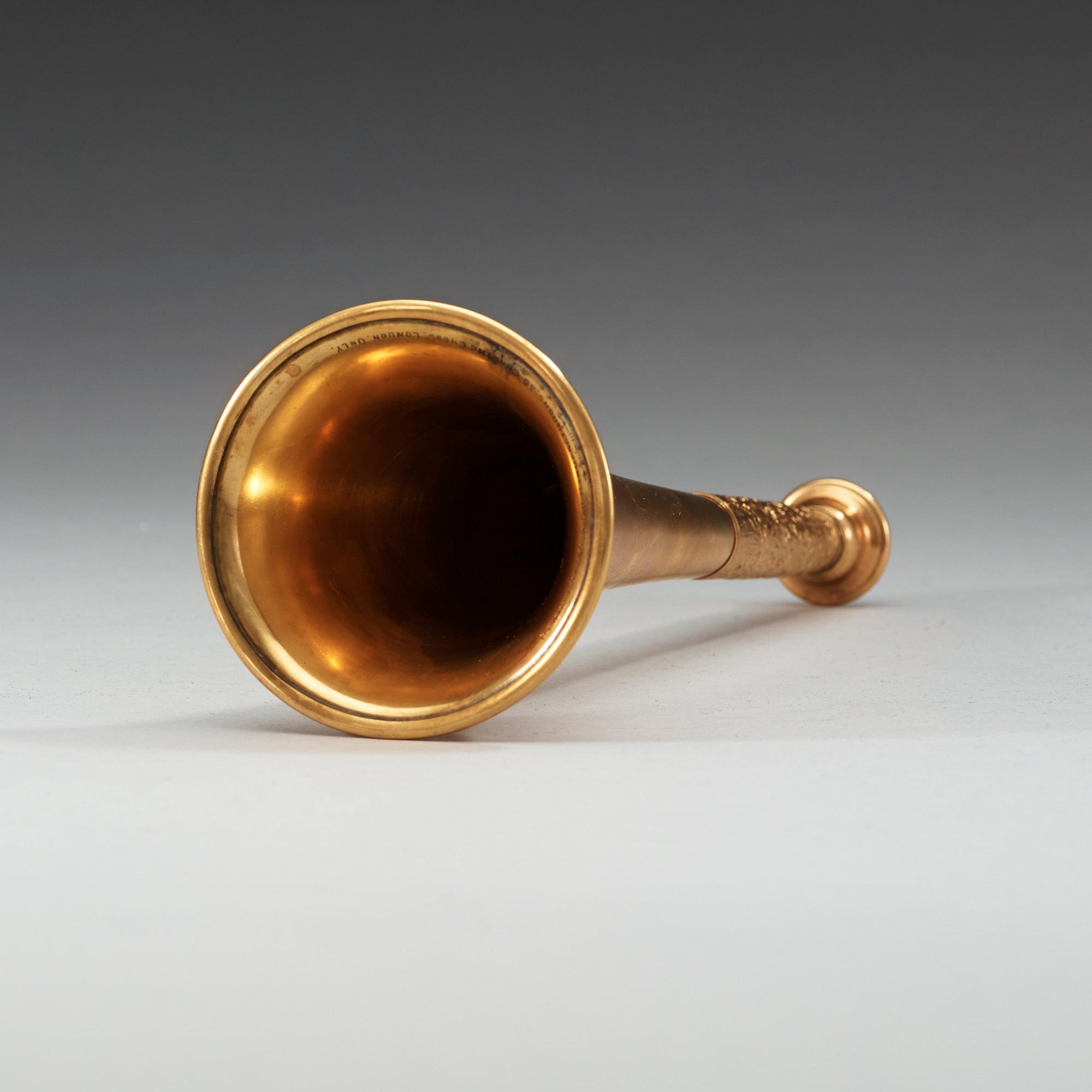 JAKTHORN, guld 15K, av Henry Potter & Co., London 1878.