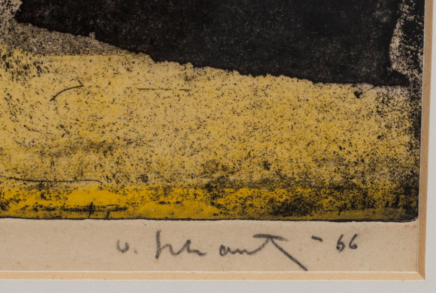 PHILIP VON SCHANTZ, färgetsning, signerad e.a och daterad- 66.