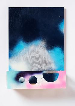 Fredrik Vaerslev, mixed media on panel.