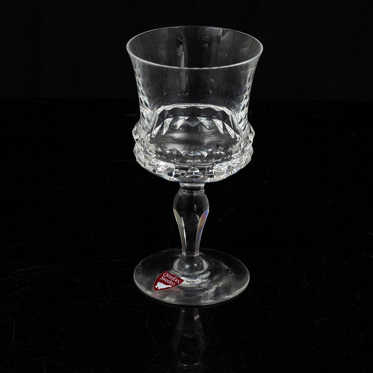 Ingeborg Lundin, glasservis, 55 delar, ”Silvia”, Orrefors.