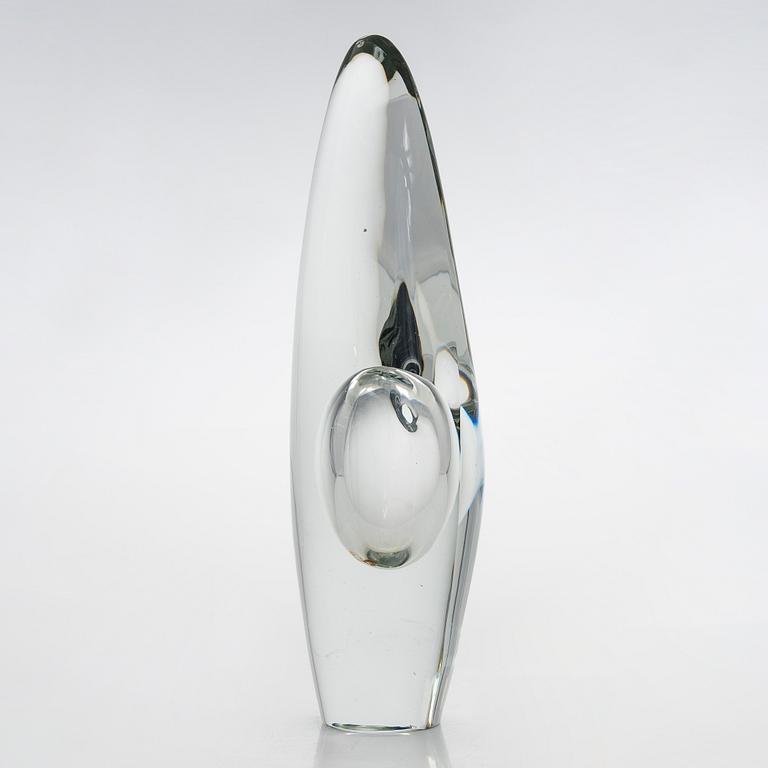 Timo Sarpaneva, Glass sculpture 'Orchid', signed Timo Sarpaneva Iittala -54.