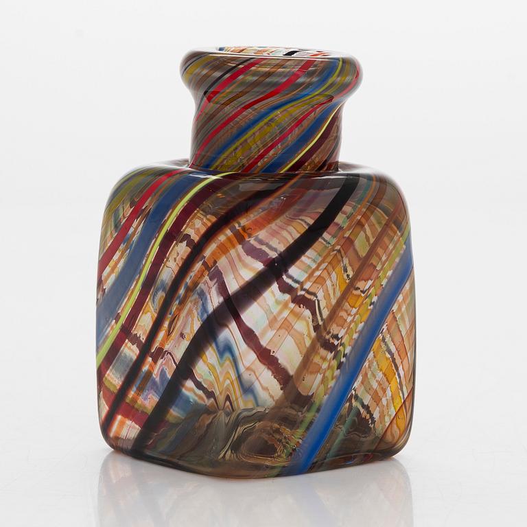 Kaj Franck, a glass bottle, signed Kaj Franck Nuutajärvi.