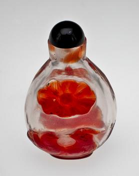 SNUSFLASKA, glas, Kina, 1900-tal.