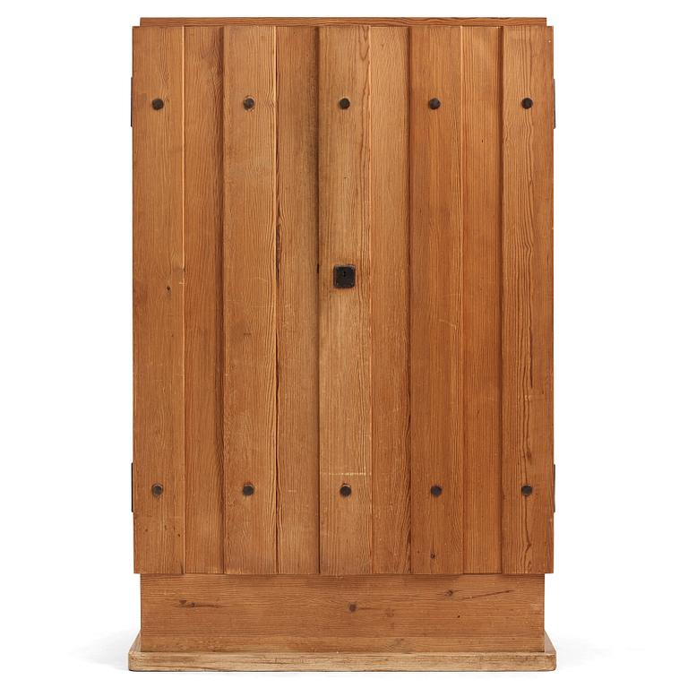 Axel Einar Hjorth, a stained pine 'Lovö' cabinet, Nordiska Kompaniet, Sweden 1930s.