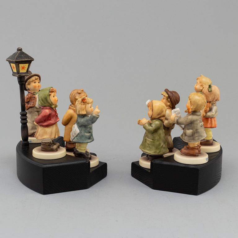 FIGURINER, 9 st, porslin, M J Hummel, Goebel, tidigt 2000-tal.