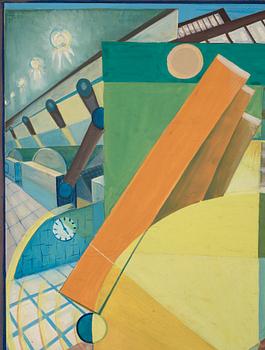 CO Hultén, gouache på kartong och utförd 1937.