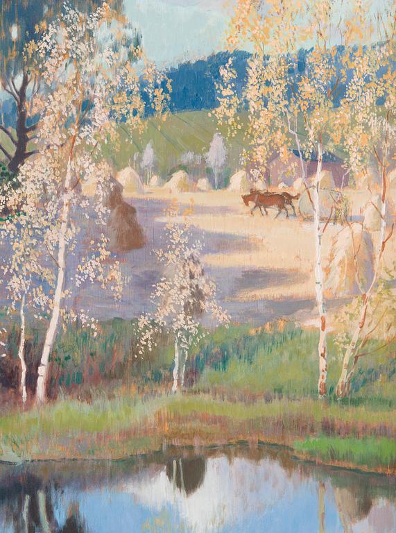 Väinö Blomstedt, Gård vid Vattendrag.