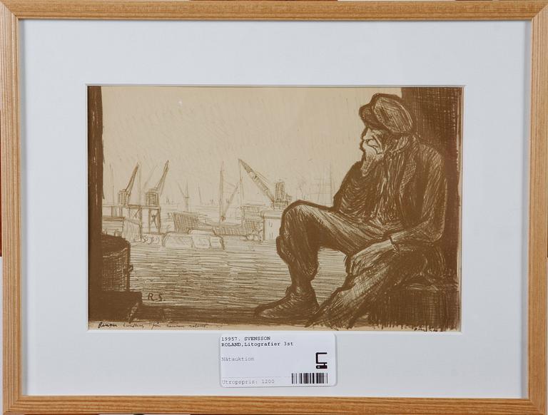 SVENSSON ROLAND, litografier, 3st.