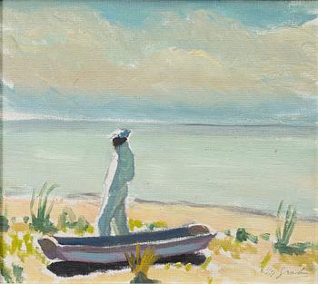 Hjalmar Grahn, Figur på strand.