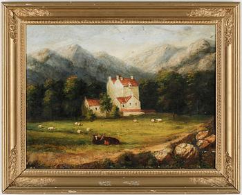OKÄND KONSTNÄR, olja på duk, 1800-tal.