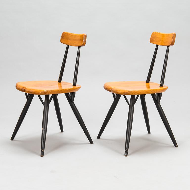 Ilmari Tapiovaara,  A set of six 1960's 'Pirkka' chairs, for Laukaan Puu.